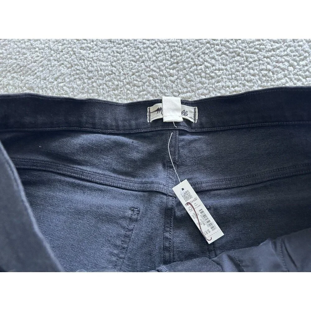 Madewell Womens Mid-Rise Full Length Kick Out Black Denim Jeans Size 32 - Picture 8 of 15